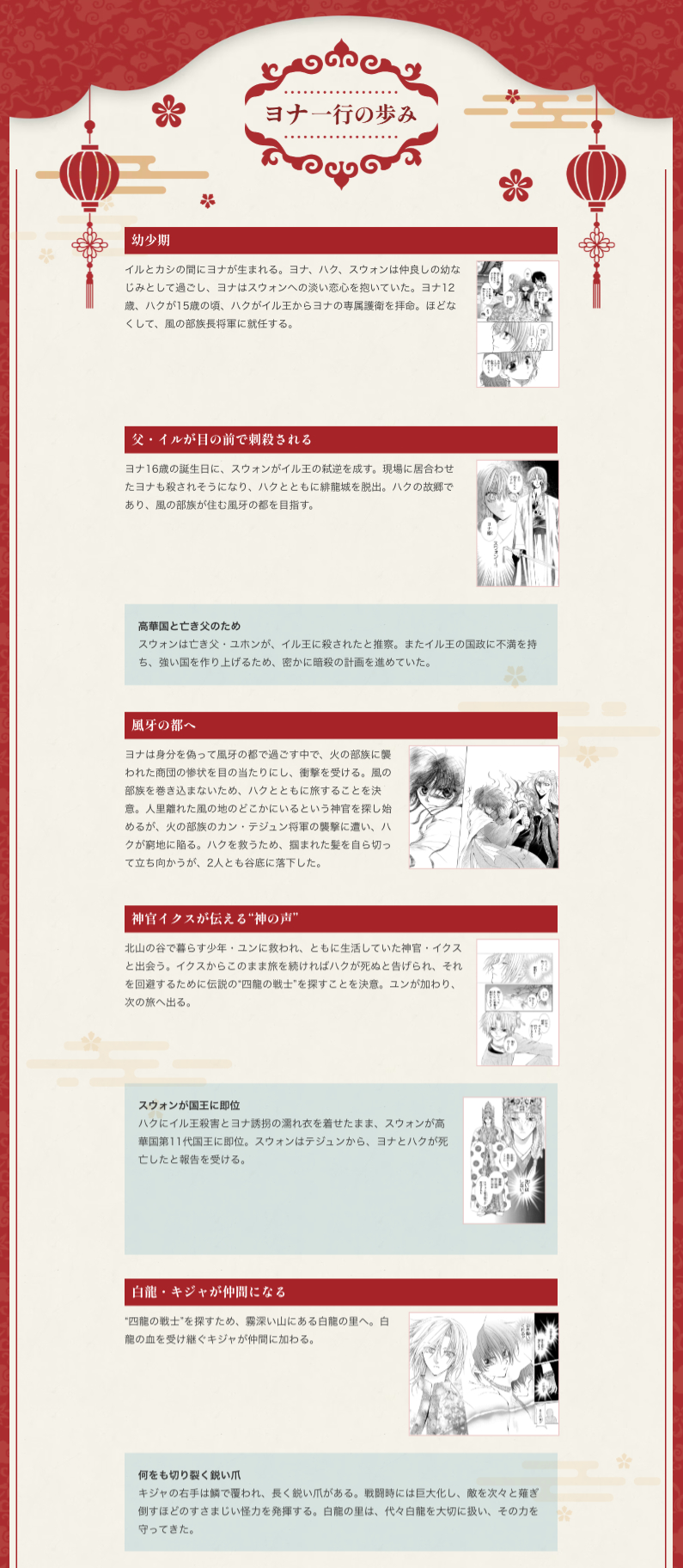 暁のヨナ完結記念特設サイト